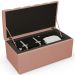 Calçadeira Recamier Baú Para Cama Box Solteiro Dália 100x50 Cm W01 Linho Rosê - Lyam Decor