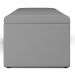 Calçadeira Recamier Baú Para Cama De Casal Dália 140x50 Cm W01 Facto Cinza - Lyam Decor