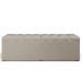 Calçadeira Recamier Baú Para Cama De Casal Dália 140x50 Cm W01 Linho Bege - Lyam Decor