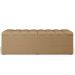 Calçadeira Recamier Baú Para Cama De Casal Dália 140x50 Cm W01 Linho Bege Escuro - Lyam Decor