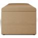 Calçadeira Recamier Baú Para Cama De Casal Dália 140x50 Cm W01 Linho Bege Escuro - Lyam Decor