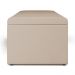 Calçadeira Recamier Baú Para Cama De Casal Dália 140x50 Cm W01 Suede Bege - Lyam Decor