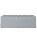 Calçadeira Recamier Baú Para Cama De Casal Dália 140x50 Cm W01 Suede Cinza - Lyam Decor