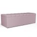 Calçadeira Recamier Baú Para Cama De Casal Dália 140x50 Cm W01 Suede Rosê - Lyam Decor