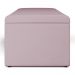 Calçadeira Recamier Baú Para Cama De Casal Dália 140x50 Cm W01 Suede Rosê - Lyam Decor