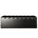 Calçadeira Recamier Baú Para Cama De Casal King Dália 195x50 cm W01 Couríssimo Preto - Lyam