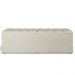 Calçadeira Recamier Baú Para Cama De Casal King Dália 195x50 cm W01 Linho Champagne - Lyam