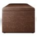 Calçadeira Recamier Baú Para Cama De Casal Queen Dália 160x50 Cm W01 Couríssimo Marrom - Lyam Decor