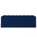 Calçadeira Recamier Baú Para Cama De Casal Queen Dália 160x50 Cm W01 Facto Azul Marinho - Lyam Decor