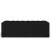 Calçadeira Recamier Baú Para Cama De Casal Queen Dália 160x50 Cm W01 Facto Preto - Lyam Decor