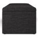 Calçadeira Recamier Baú Para Cama De Casal Queen Dália 160x50 Cm W01 Linho Chumbo - Lyam Decor