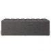 Calçadeira Recamier Baú Para Cama De Casal Queen Dália 160x50 Cm W01 Linho Cinza Escuro - Lyam Decor
