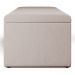 Calçadeira Recamier Baú Para Cama De Casal Queen Dália 160x50 Cm W01 Linho Cru - Lyam Decor