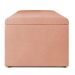 Calçadeira Recamier Baú Para Cama De Casal Queen Dália 160x50 Cm W01 Linho Rosê - Lyam Decor