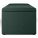 Calçadeira Recamier Baú Para Cama De Casal Queen Dália 160x50 Cm W01 Linho Verde Musgo - Lyam Decor