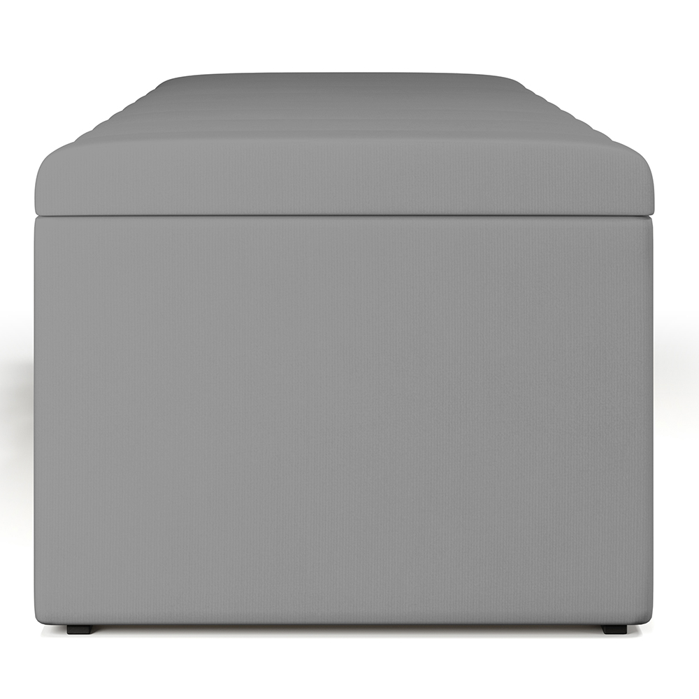 Calçadeira Recamier Baú Para Cama De Casal Queen Dália 195x50 cm W01 Facto Cinza - Lyam
