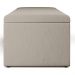 Calçadeira Recamier Baú Para Cama De Casal Queen Dália 195x50 cm W01 Linho Bege - Lyam