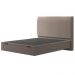 Cama Casal Baú Flutuante Com Cabeceira 140cm Spazio S04 Linho Bege - Lyam Decor