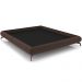 Cama Casal King Base Box Pés de Ferro Estilo Industrial 210cm Otto P05 Veludo Marrom - Lyam Decor