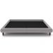 Cama Casal King Base Box Pés de Madeira 210cm Otto P05 Veludo Cinza - Lyam Decor