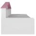 Cama Infantil Com Casa De Boneca Quarto Anna Led P04 Branco Rosa - Lyam Decor