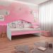 Cama Infantil Com Casa De Boneca Quarto Anna P04 Branco Rosa - Lyam Decor