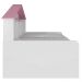 Cama Infantil Com Casa De Boneca Quarto Anna P04 Branco Rosa - Lyam Decor