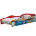Cama Infantil Com Proteção Lateral Quarto Chess Led P04 Vermelho Azul - Lyam Decor