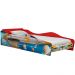 Cama Infantil Com Proteção Lateral Quarto Chess P04 Vermelho Azul - Lyam Decor