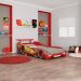 Cama Infantil Com Proteção Lateral Quarto Max Led P04 Vermelho - Lyam Decor