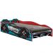Cama Infantil Com Proteção Lateral Quarto Speed Run P04 Vermelho Azul - Lyam Decor