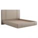 Cama King Flutuante Com Cabeceira 195cm Astra S04 Linho Bege - Lyam Decor
