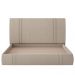 Cama King Flutuante Com Cabeceira 195cm Astra S04 Linho Bege - Lyam Decor