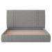 Cama King Flutuante Com Cabeceira 195cm Astra S04 Linho Cinza - Lyam Decor