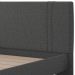 Cama King Flutuante Com Cabeceira 195cm Astra S04 Linho Preto - Lyam Decor
