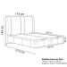 Cama Queen Baú Flutuante Com Cabeceira 160cm Spazio S04 Linho Marrom - Lyam Decor