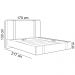 Cama Queen Flutuante Com Cabeceira 160cm Astra S04 Linho Bege - Lyam Decor