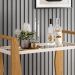 Carrinho Decorativo Para Sala Bar Café Multiuso B01 Belga Off White Carvalho Intense - Lyam Decor