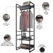 Closet Guarda Roupa Industrial Modulado 210x70 cm Blind F01 Preto - Lyam Decor