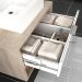 Conjunto Banheiro Gabinete 60cm 01 Gaveta Com Cuba E Espelho Malta B06 Barrique Branco - Lyam Decor