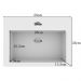 Conjunto Banheiro Gabinete 60cm 01 Gaveta Com Cuba E Espelho Malta B06 Barrique Branco - Lyam Decor