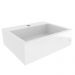 Conjunto Banheiro Gabinete 60cm Com Cuba E Espelho Nice B06 Nogal Noce Amêndoa - Lyam Decor