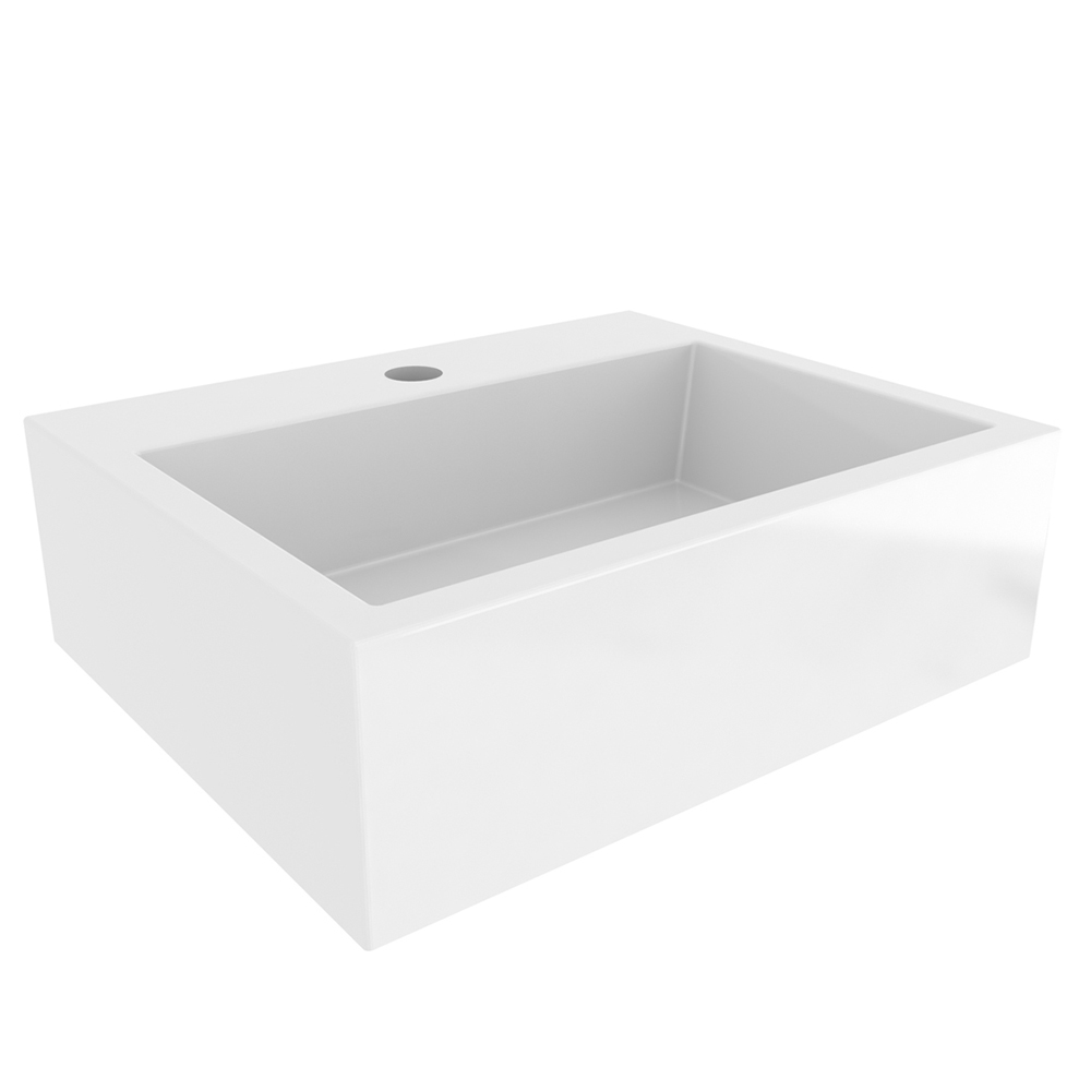Conjunto Banheiro Gabinete 60cm Com Cuba E Espelho Nice B06 Nogal Noce Amêndoa - Lyam Decor