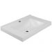 Conjunto Banheiro Gabinete 60cm Com Lavatório E Espelho Pietra B06 Branco Brilho - Lyam Decor
