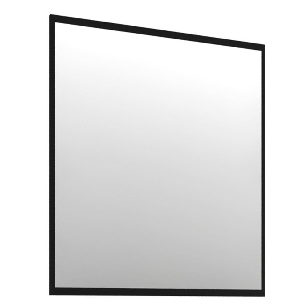 Conjunto Banheiro Gabinete 80cm 3 Gavetas Cuba E Espelho Urban B06 Branco Argento Preto - Lyam Decor