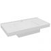 Conjunto Banheiro Gabinete 80cm Com Lavatório E Espelho Pietra B06 Branco Brilho - Lyam Decor