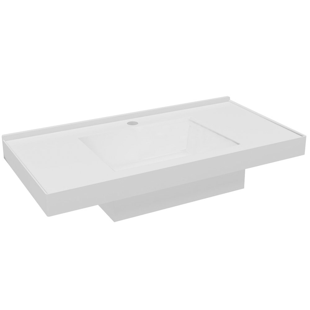 Conjunto Banheiro Gabinete 80cm Com Lavatório E Espelho Pietra B06 Gianduia Brilho - Lyam Decor