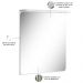 Conjunto Banheiro Gabinete Com Cuba e Espelheira Moira B06 Branco Cristal Noce Amêndoa - Lyam Decor