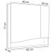 Conjunto Banheiro Gabinete Com Pés Lavatório 80cm e Armário Evie B06 Branco Tau - Lyam Decor