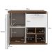 Conjunto Banheiro Gabinete Suspenso 70cm Com Armário E Cuba Veneza B06 Branco Nogal - Lyam Decor